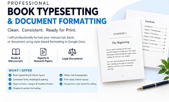manuscript ebook, upload paperback, typeset for amazon kdp print