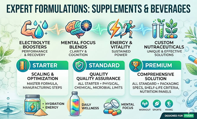 do food vitamin supplement nutraceutical and beverage formulation
