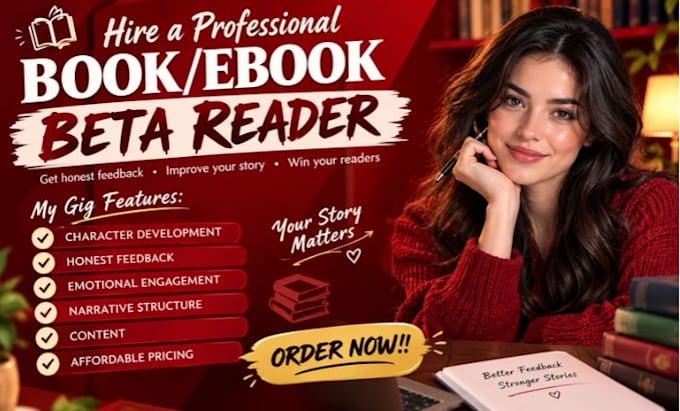 beta read self help, motivational book, romance book with actionable feedback
