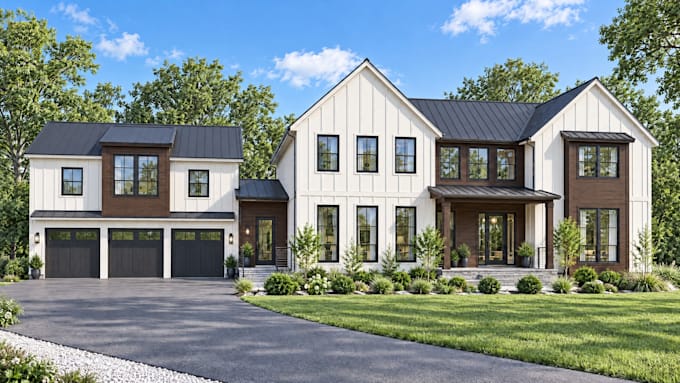Do exterior design, 3d exterior sketchup 3d rendering 3d modeling ...