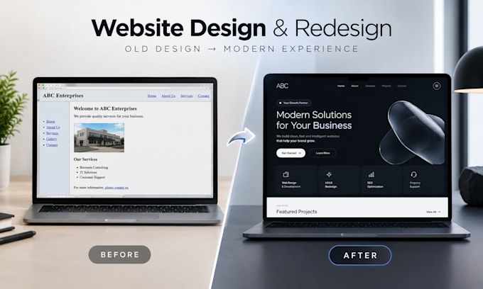 create and redesign animated websites with interactive UI