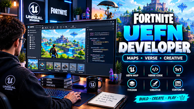 create fortnite uefn maps, verse scripting and fortnite creative maps