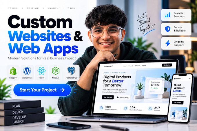 build a custom web application in react nextjs nodejs