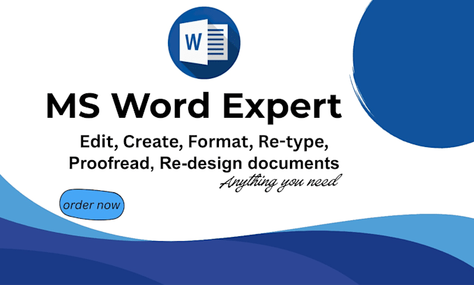 do professional ms word document designing and formatting