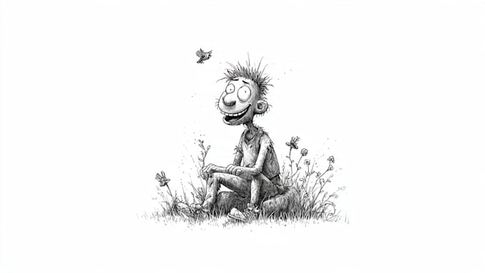draw ink and pencil illustration for you