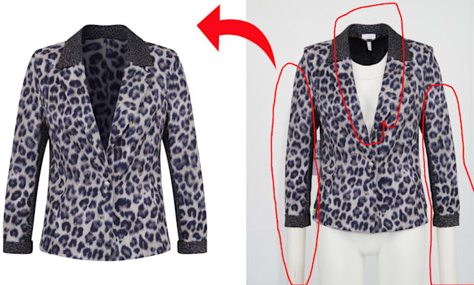 do ghost mannequin and clothing product photo editing