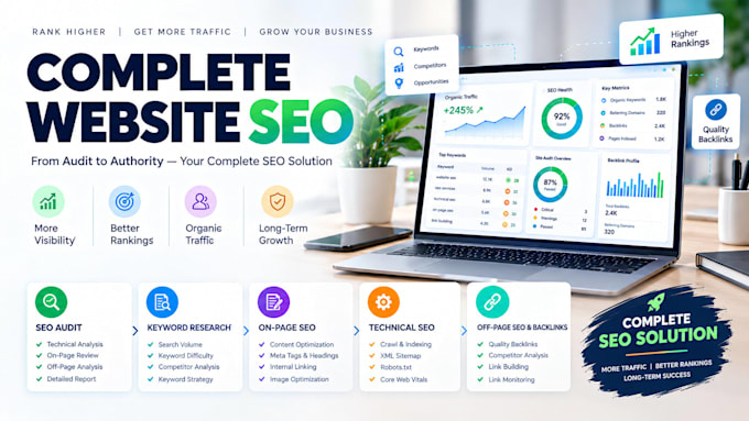 do complete monthly SEO service for top google ranking