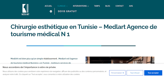 create modern wordpress website
