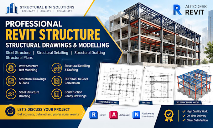 do revit structure structural drawings steel structure structural detailing