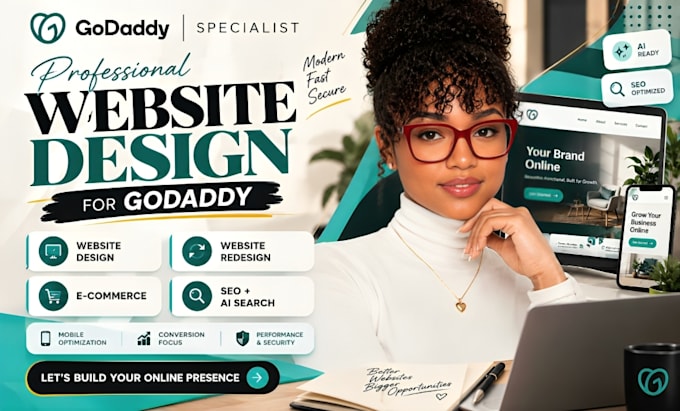 design godaddy website redesign godaddy website design develop godaddy