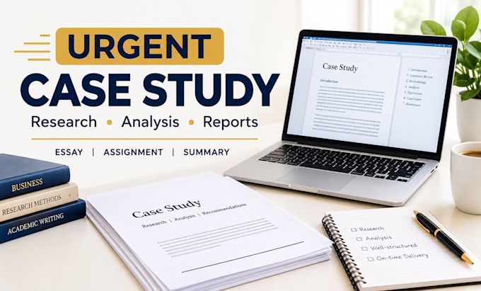 do urgent case study research, summary, essay and report writing support