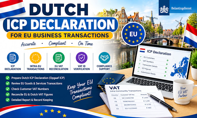 prepare dutch icp declaration for eu business transactions