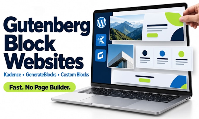 build a gutenberg website with custom gutenberg blocks and kadence blocks