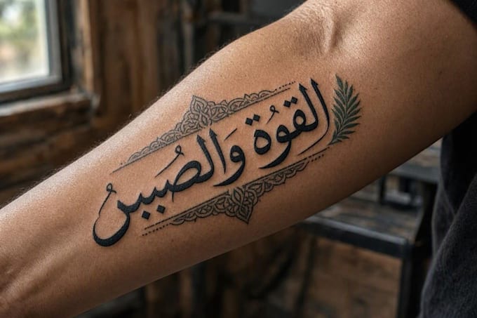 design a custom arabic tattoo with meaning
