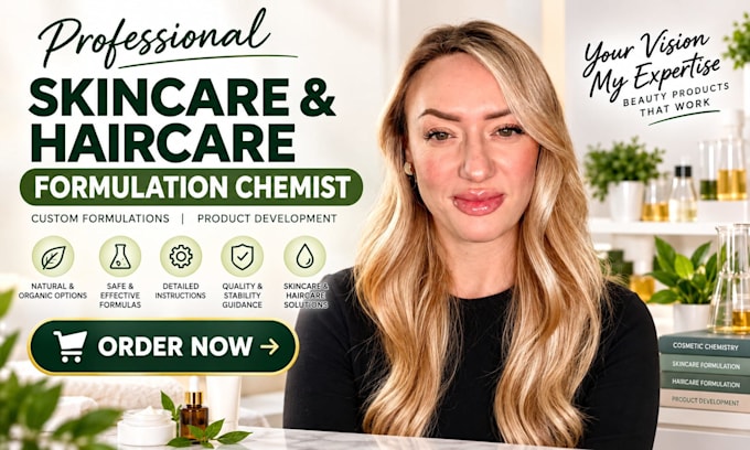 be your skincare formulation haircare formulate chemist and product development