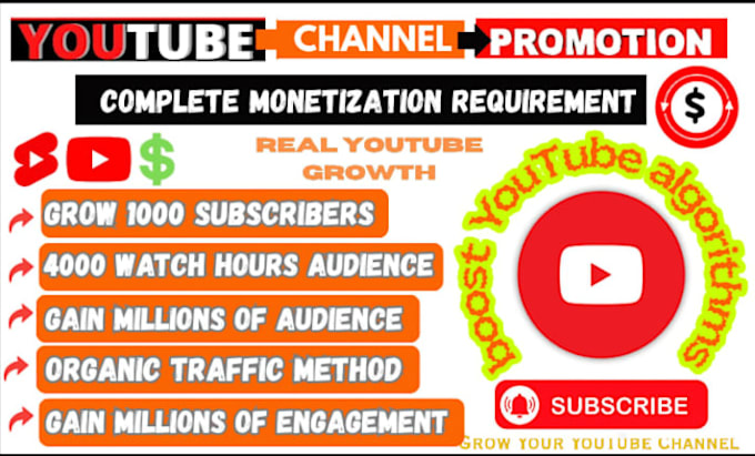 channel youtube promotion for video growth monetization