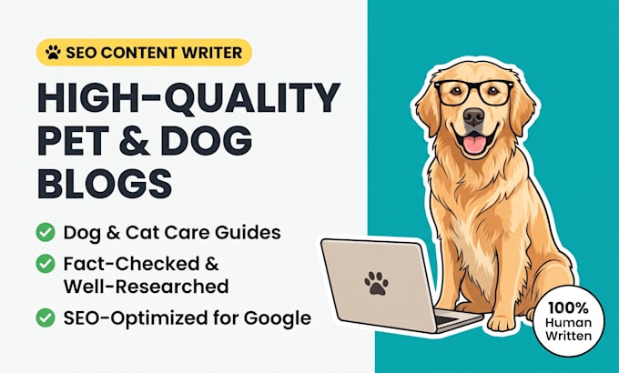 write SEO articles on pets, dogs, and cats