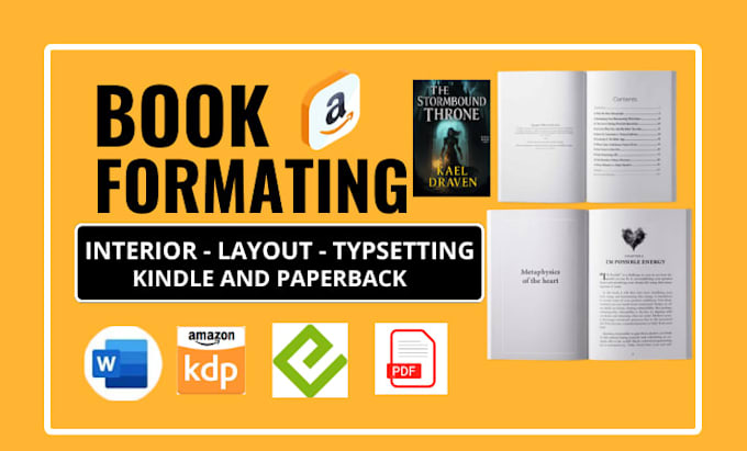 do spanish book interior formatting and layout print kindle KDP