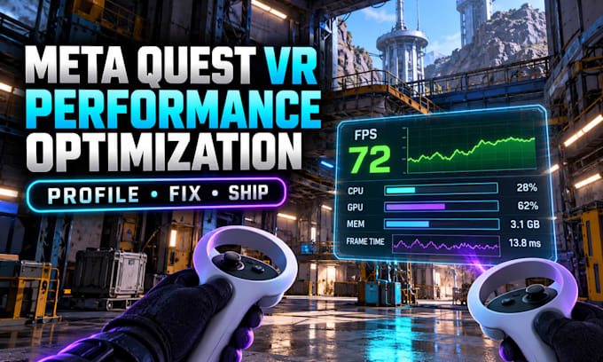 optimize unreal engine VR performance and fix lag on meta quest