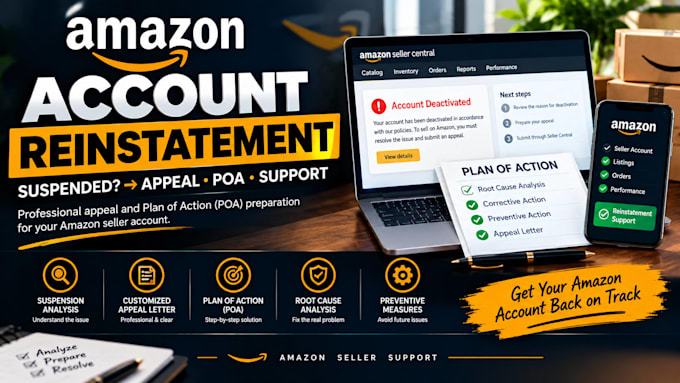 write a professional amazon seller account reinstatement