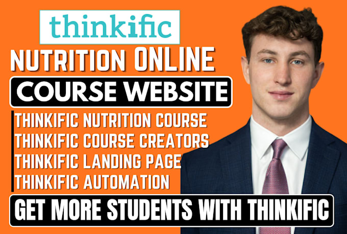 do thinkific course creators, thinkific nutrition course thinkifi course website