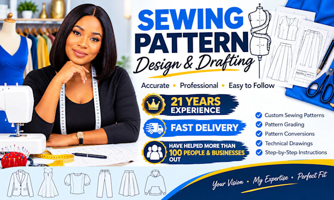 create professional sewing patterns for clothing and apparel