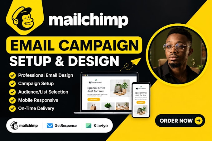 setup and design your mailchimp email campaign