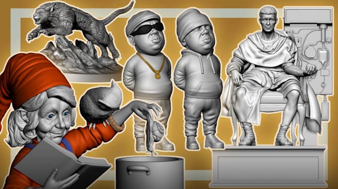 do 3d character modeling for 3d printing