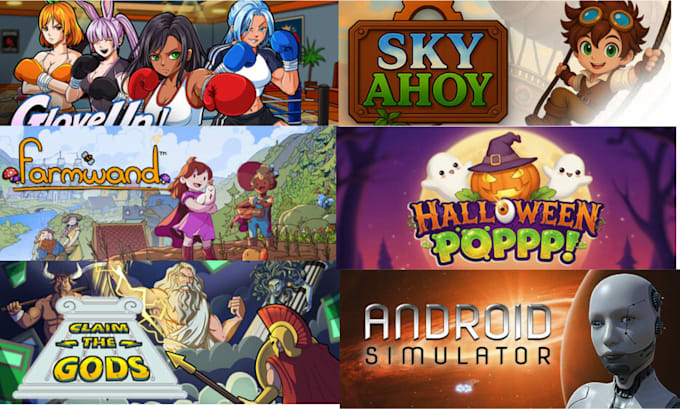 design steam capsule art game header steam banner store page