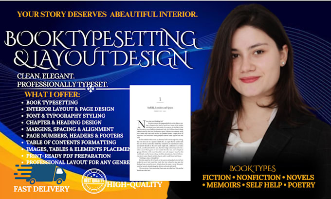 do professional book typesetting and layout design