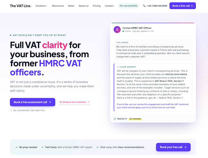 provide vat advisory and consultancy services