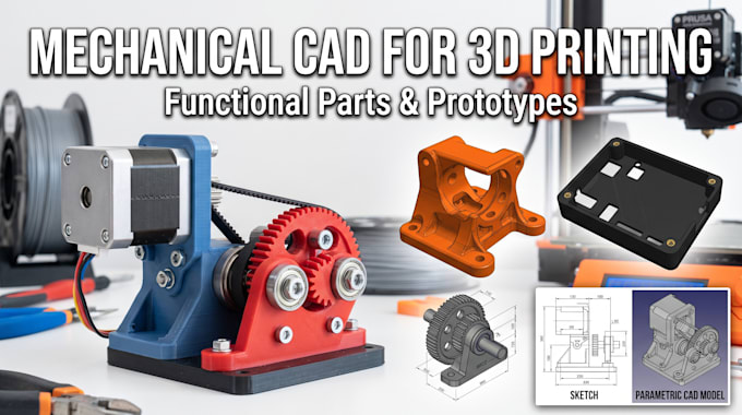 design functional mechanical parts and prototypes for 3d printing