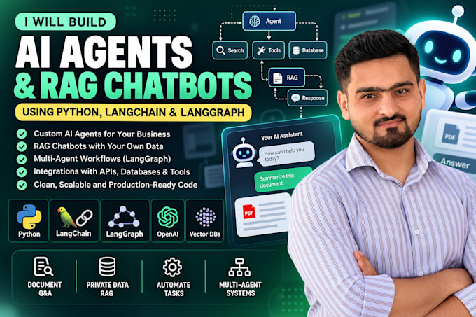 build ai agents and rag chatbots with langchain and langgraph using python