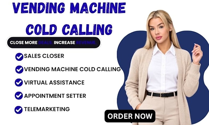 sales closer b2b lead generation vending machine cold calling telemarketing
