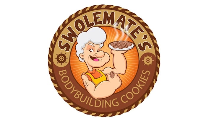 create an eye grabbing logo for bodybuilding cookies