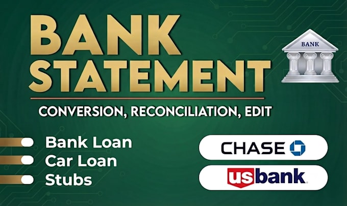 bank statement bank statement PDF to editable format