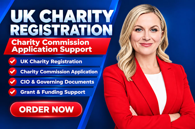 do UK cio charity registration and charity commission application support