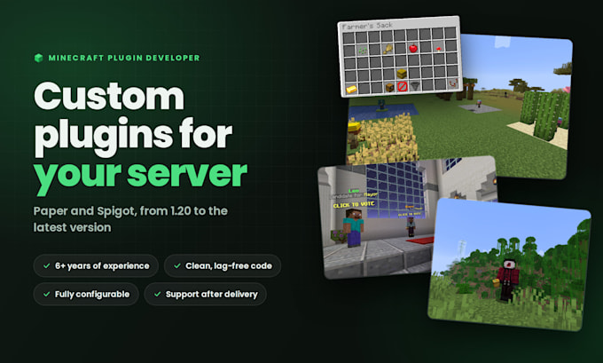 develop a custom minecraft plugin for your server