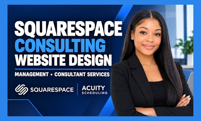 design squarespace consulting website management consultant services website