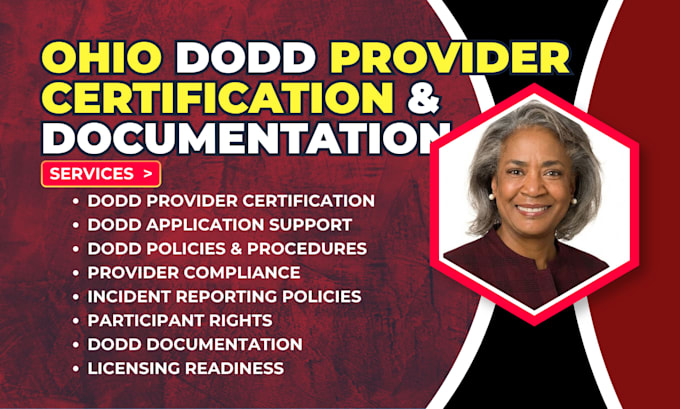do ohio dodd provider certification, policy and procedure, service plan, mui UI