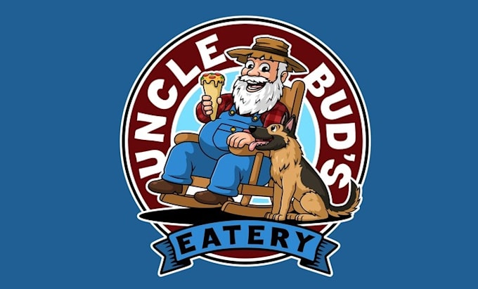 design fun sandwich pizza roll shop logo