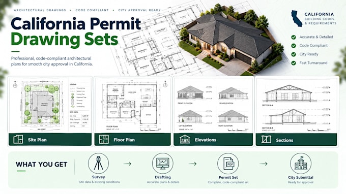 draw california permit plans for city approval
