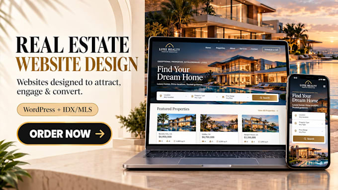 build realtor, agent real estate website with idx mls integration in wordpress