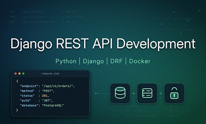 build a django rest API for your web or mobile app