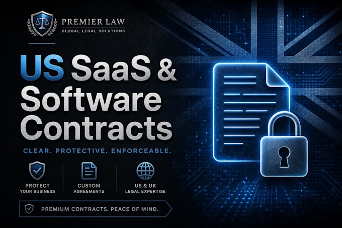 draft a saas agreement and software contract as a us lawyer