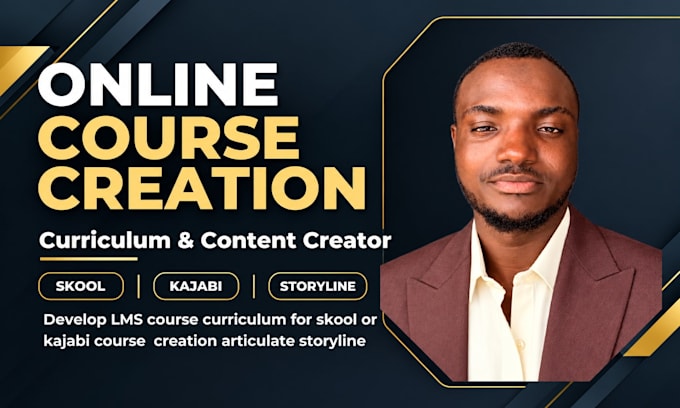 develop an lms course curriculum in kajabi, skool, rise 360 or storyline