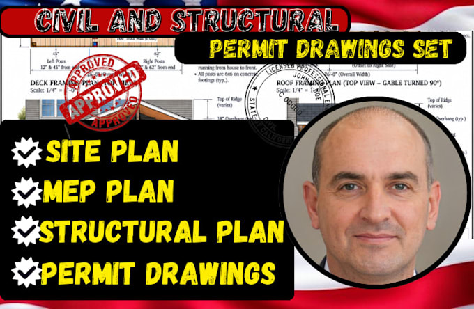 prepare, review and stamp california civil and structural engineering plan tx ca