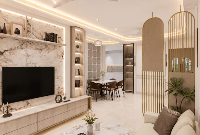 create photorealistic 3d interior renders and walkthrough animation