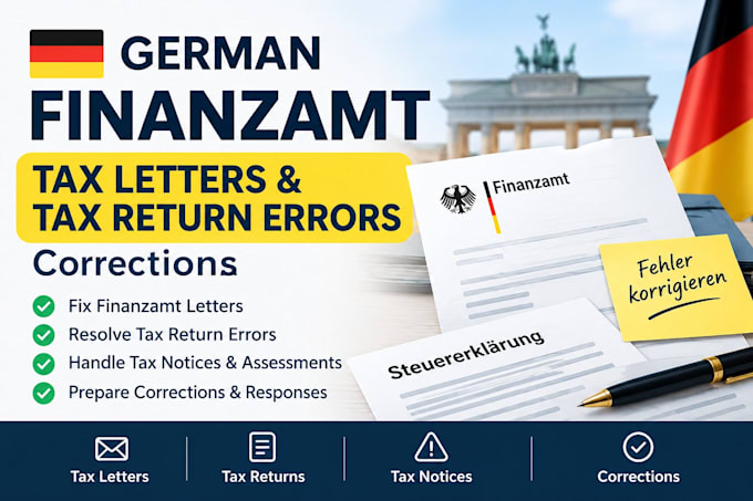 fix german finanzamt tax letters, tax return errors and corrections