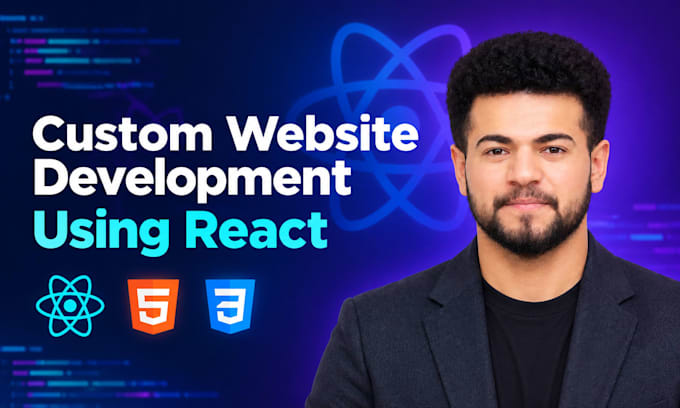 do website development as your front end developer using react